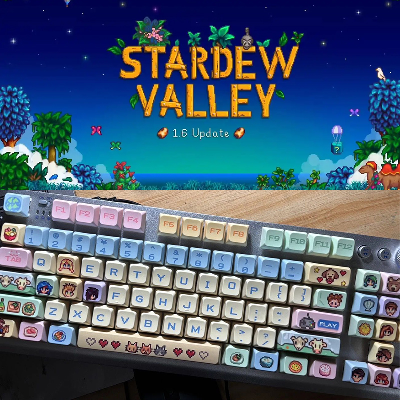 Stardew Valley 78 Keycaps Pixe - Custom Keycaps のレビューと価格