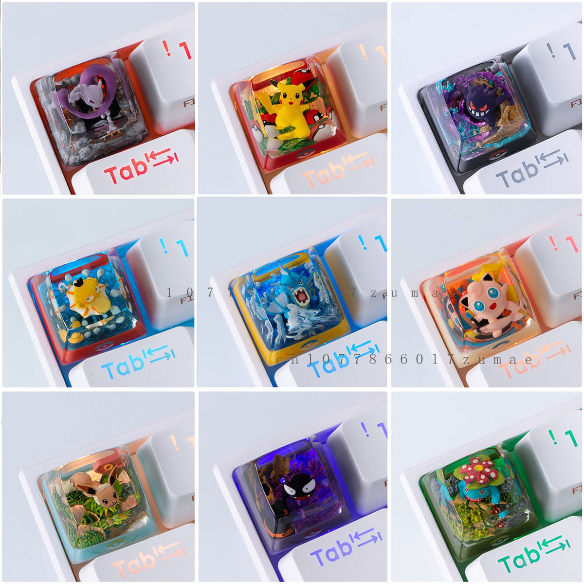 Pokemon Anime Keycaps Gengar P - Custom Keycaps のレビューと価格
