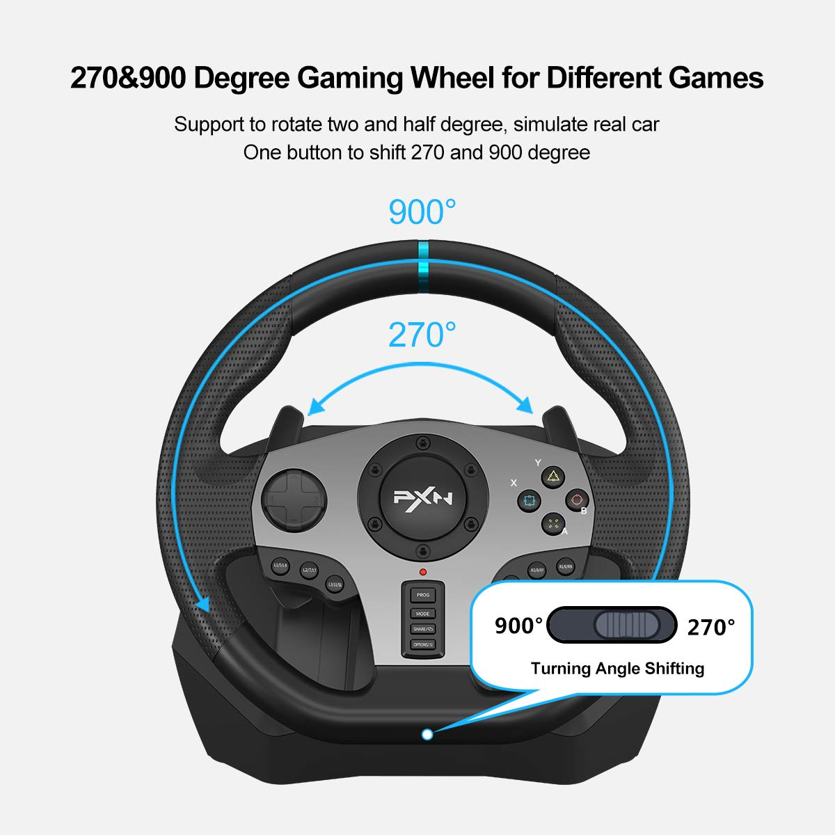 PXN V9 Volante PC Steering Whe - Pc Gaming Xgear のレビューと価格