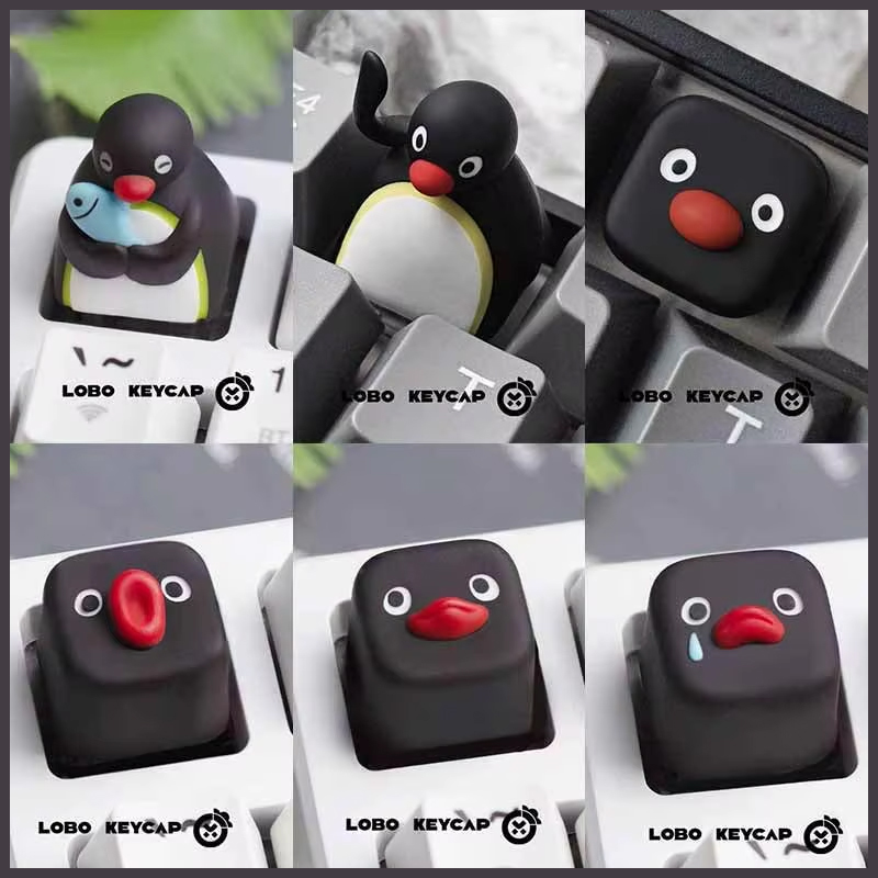 Cute Penguin Image Pingu Serie - Custom Keycaps のレビューと価格