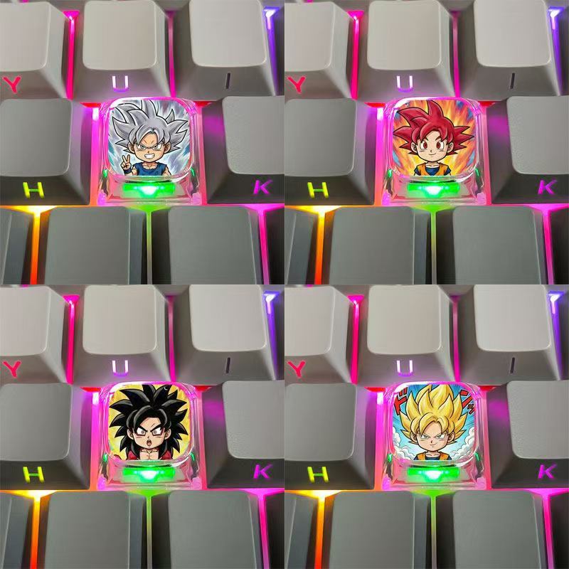 Dragon Ball Super Saiyan Carto - Custom Keycaps のレビューと価格