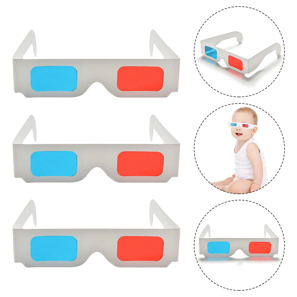 50 Pcs 3D Glasses Red Blue Pap - Vr Headset Pc のレビューと価格